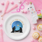 クリスマス出生|世界への喜び|休日 ペーパープレート (パーティー)