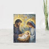 クリスマス出生"救い主は生まれ"ルカ2:11 シーズンカード (正面)