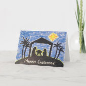 クリスマス出生 案内状 (正面)