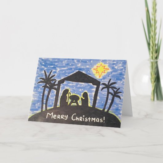 クリスマス出生 案内状 (正面)