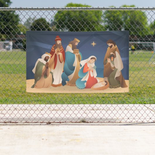 クリスマス出生 横断幕 (インサイチュ)