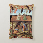 クリスマス出生、誕生のBotticelli著 アクセントクッション (裏面(縦))