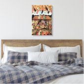 クリスマス出生、誕生のBotticelli著 キャンバスプリント (インサイチュ (寝室))