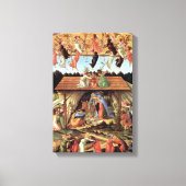 クリスマス出生、誕生のBotticelli著 キャンバスプリント (正面)