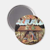 クリスマス出生、誕生のBotticelli著 マグネット (正面/裏面)