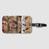 クリスマス出生、誕生のBotticelli著 ラゲッジタグ (正面横)