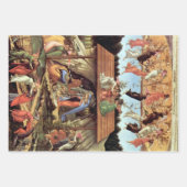 クリスマス出生、誕生のBotticelli著 ラッピングペーパーシート (正面)