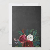 クリスマス出産報告カード　写真付き 招待状 (裏面)