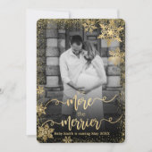 クリスマス出産発表写真カード 招待状 (正面)