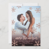 クリスマス出産発表写真カード 招待状 (正面)