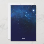 クリスマス切り出しの町とサンタクロースの夜 シーズンカード (裏面)