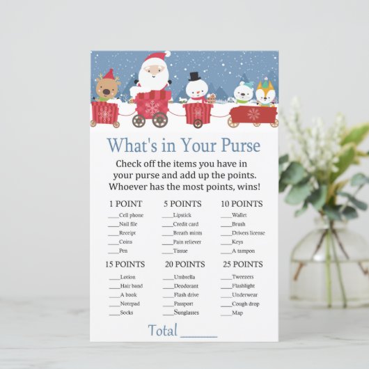 クリスマス列車あなたの財布のゲームの中に何がある (スタンド正面)