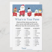 クリスマス列車あなたの財布のゲームの中に何がある (正面/裏面)