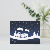 クリスマス列車とギフトはがき ポストカード (スタンド正面)