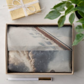 クリスマス列車と休日のリースデコページ 薄葉紙 (ギフト)