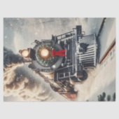 クリスマス列車と休日のリースデコページ 薄葉紙 (正面)