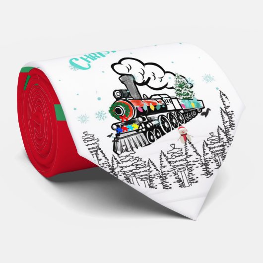 クリスマス列車の休日はネクタイの木を指す ネクタイ (ロール)