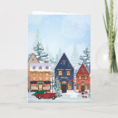 クリスマス列車の冬 カード (裏面)