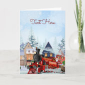 クリスマス列車の冬 カード (正面)