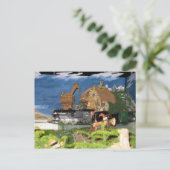 クリスマス列車はがき シーズンポストカード (スタンド正面)