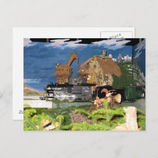 クリスマス列車はがき シーズンポストカード (正面/裏面)