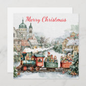 クリスマス列車 シーズンカード (正面/裏面)