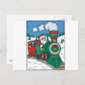 クリスマス列車 シーズンポストカード (正面/裏面)