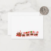 クリスマス列車 ノートカード (正面/裏面インサイチュ)