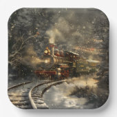 クリスマス列車 ペーパープレート (正面)
