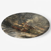 クリスマス列車 ペーパープレート (アングル)