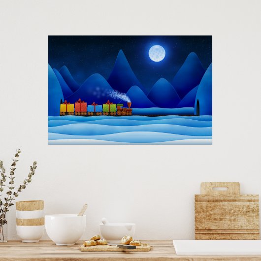 クリスマス列車 ポスター (キッチン)