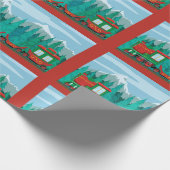 クリスマス列車 ラッピングペーパー (角)