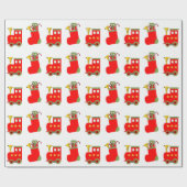 クリスマス列車 ラッピングペーパー (フラット)