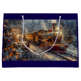 クリスマス列車 ラージペーパーバッグ