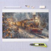 クリスマス列車 薄葉紙 (クラフト)