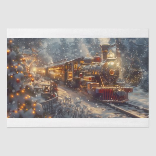 クリスマス列車 薄葉紙 (正面)