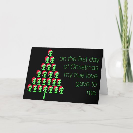 クリスマス初日のサンタハットのLGM シーズンカード (正面)