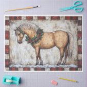 クリスマス初期のの馬 薄葉紙 (クラフト)