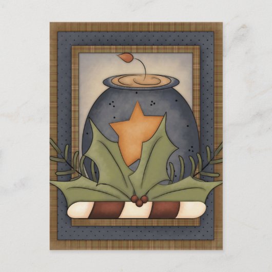 クリスマス初期のはがき シーズンポストカード (正面)