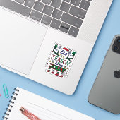 クリスマス到来 シール (ノートパソコンとiPhone)