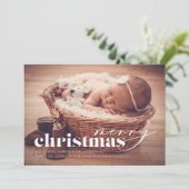 クリスマス到着ホリデーフォトカード シーズンカード (スタンド正面)