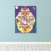 クリスマス到着 キャンバスプリント (インサイチュ (ウッドフロア))