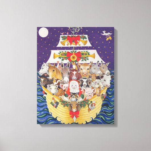 クリスマス到着 キャンバスプリント (正面)