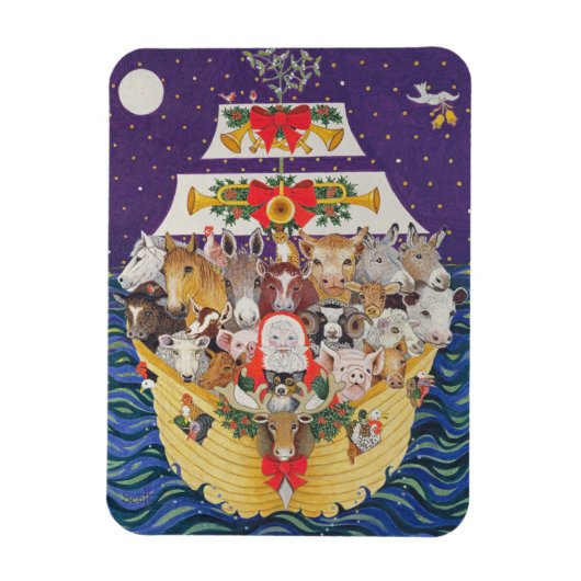 クリスマス到着 マグネット (縦)