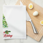 クリスマス刺繍ルックキッチンタオル キッチンタオル (四つ折り)