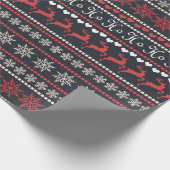 クリスマス刺繍 ラッピングペーパー (角)