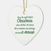 クリスマス前のナイトセラミックオーナメント セラミックオーナメント (左)