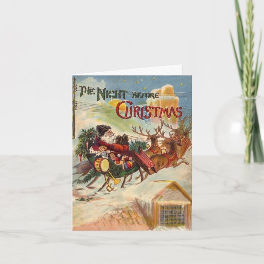 クリスマス前のヴィンテージクリスマスナイト カード (正面)