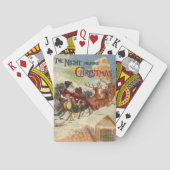 クリスマス前の夜だったヴィンテージクリスマス トランプ (裏面)