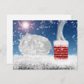 クリスマス前の夜のテンプレートはがき シーズンポストカード (正面/裏面)
